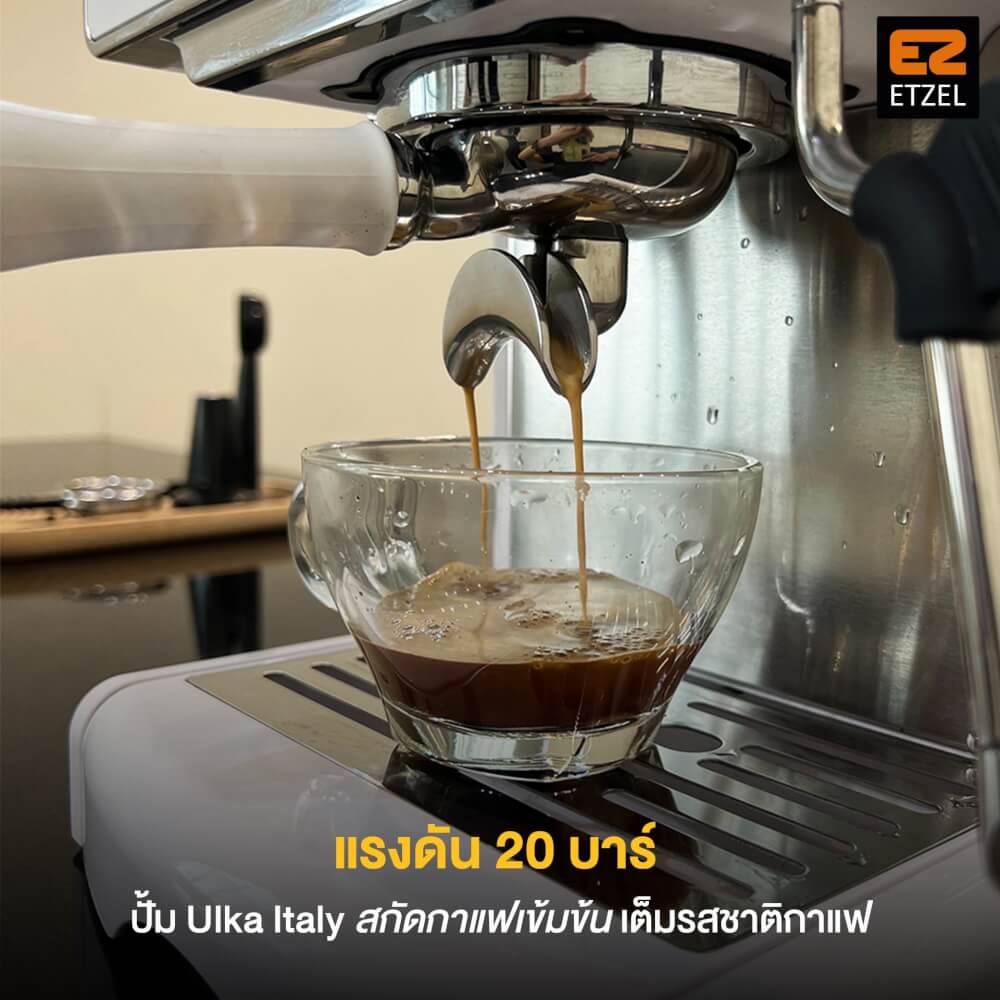 เครื่องชงกาแฟ ETZEL SN610 + เครื่องบด SN016  Single Dose สีขาว เฟืองไทเทเนียม_9